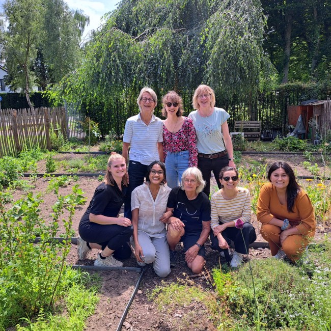 Group photo of the gardening club